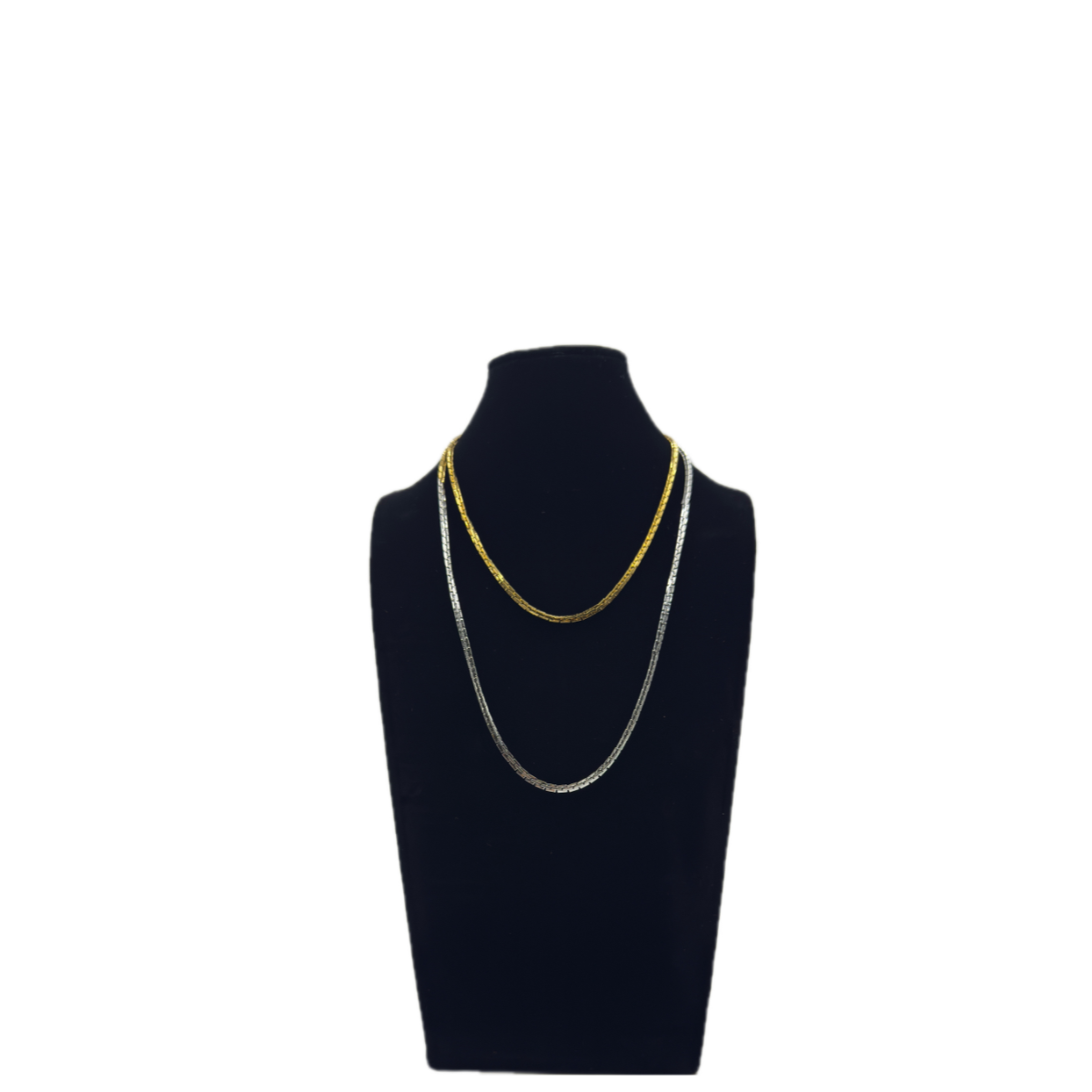 Collar Radiant Gold &amp; Sliver - 100cm | Apilable | Serpiente | Minimalista