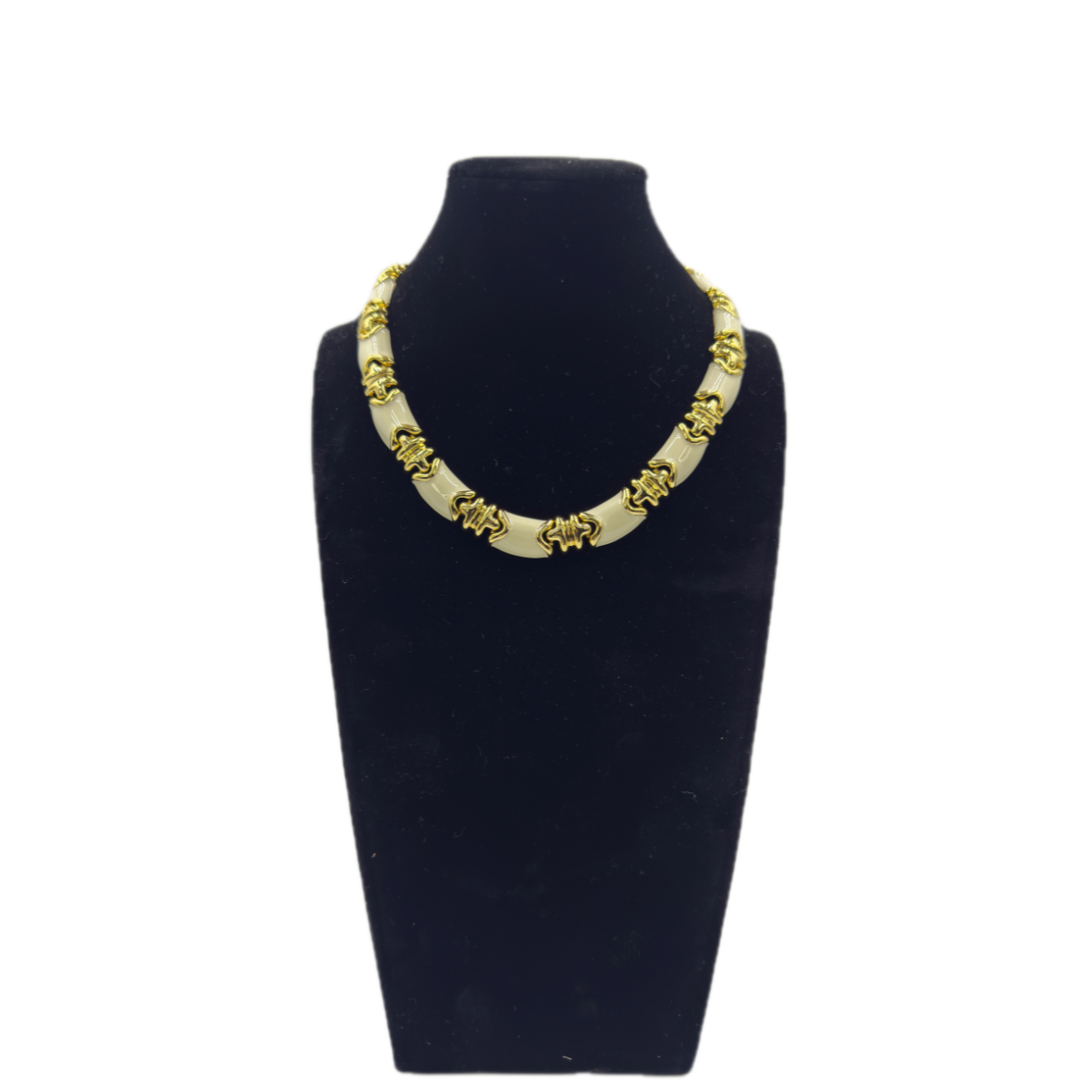 Vintage-inspired Statement Artisan Hand-Painted Enamel Collar Necklace |Stackable |Timeless Classic Revival