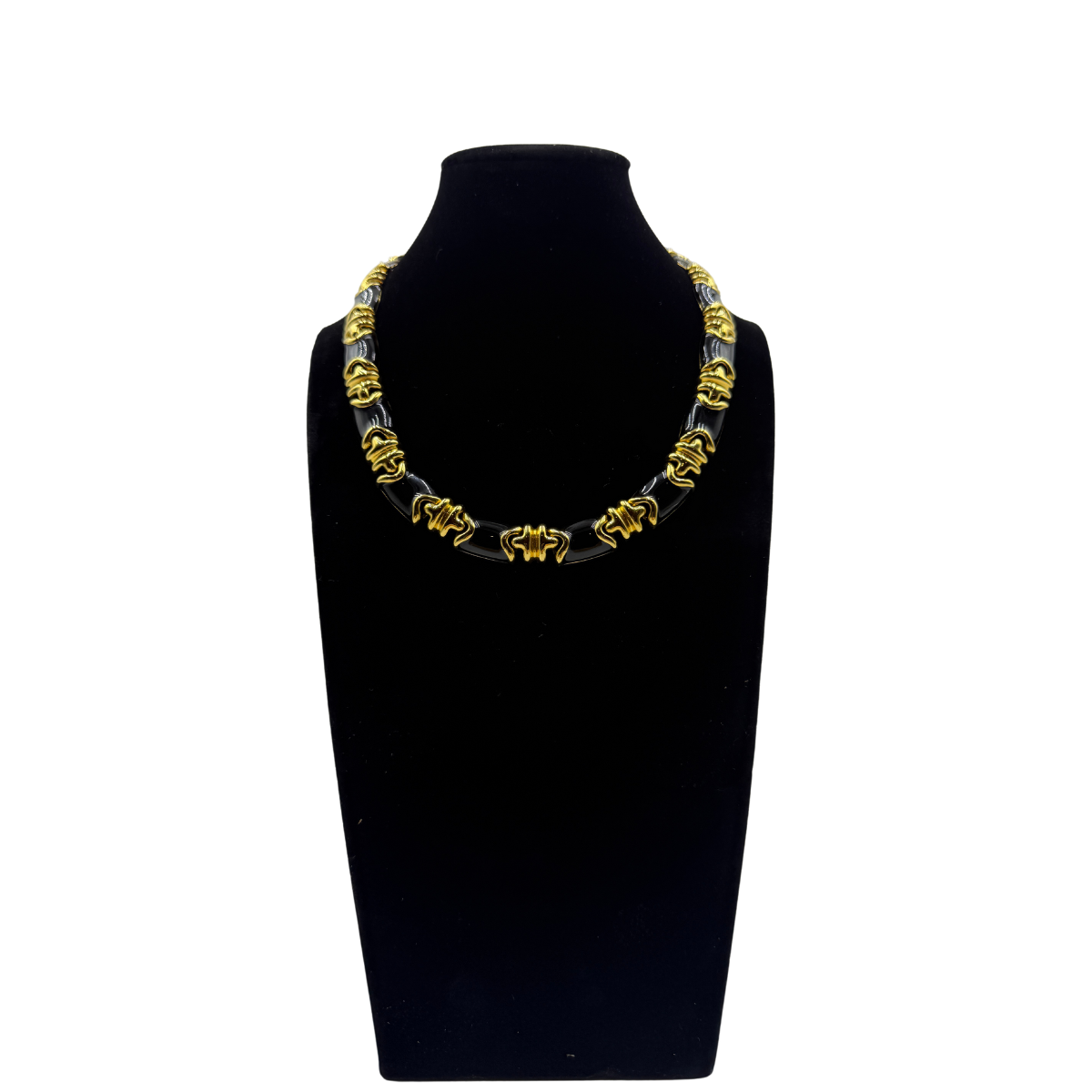 Vintage-inspired Statement Artisan Hand-Painted Enamel Collar Necklace |Stackable |Timeless Classic Revival